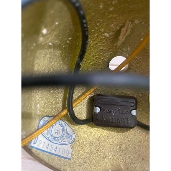 Vintage Leviton Dutch Colonial Style Solid Brass Two Wall Light Sconce with Shad - Picture 6 of 6